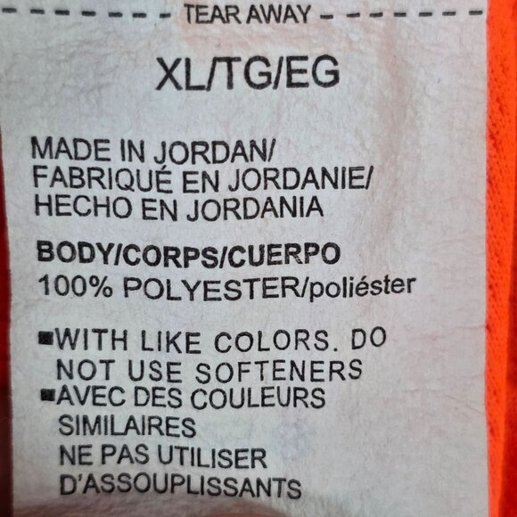 Mens Under Armour UV Orange Loose Fit Polo Shirt 100% Polyester Short Sleeve XL - Picture 4 of 8